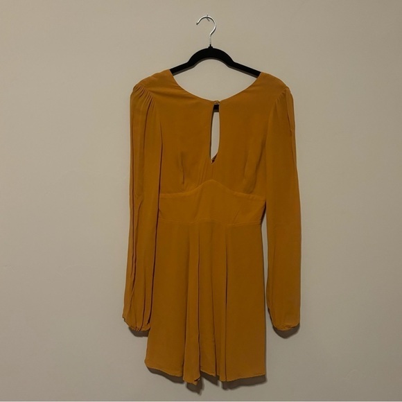 Reformation | Delancey | Mustard yellow long sleeve dress | fall | size 4 Small - Picture 3 of 9